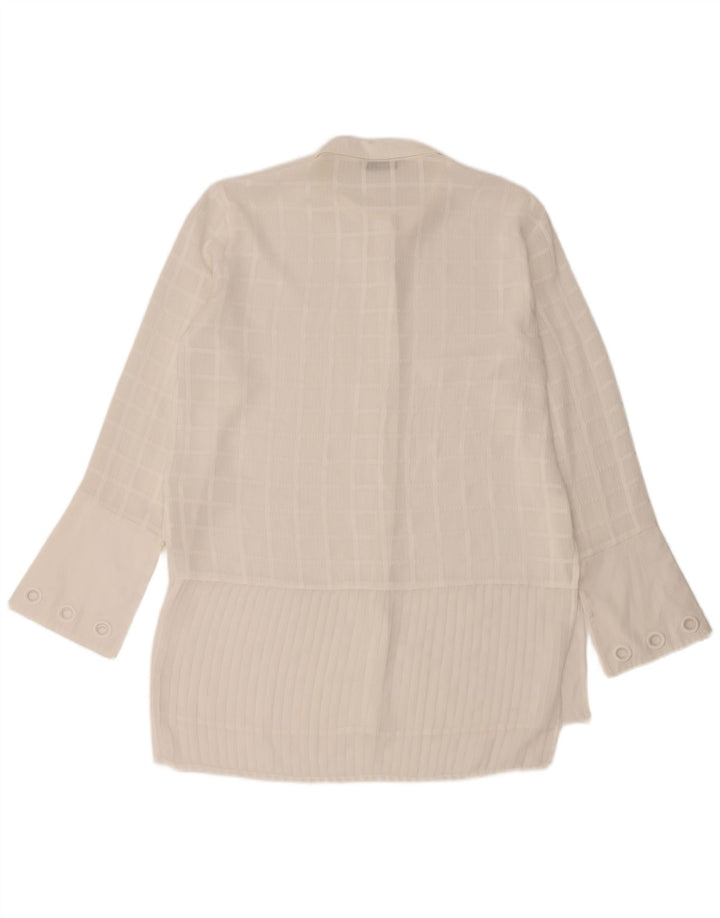 DESIGUAL Ženska dugačka košulja bluza UK 16 Velika bijela