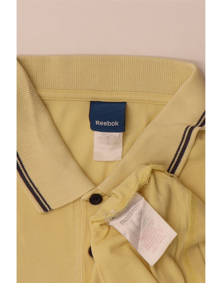 Reebok muška polo majica na male žute pruge, pamuk