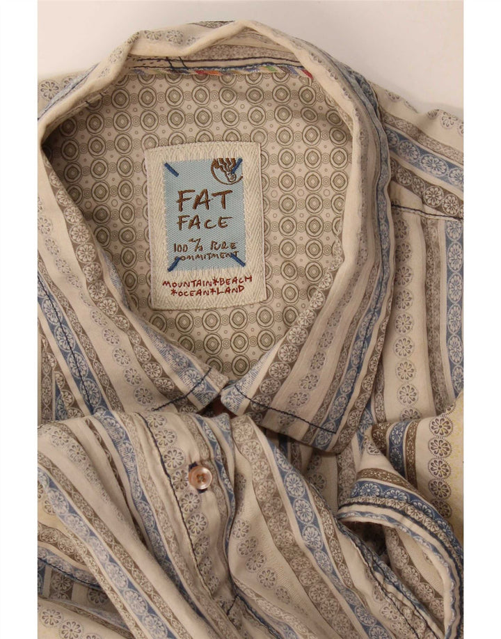 Fat Face muška košulja velika bež prugasta pamuk