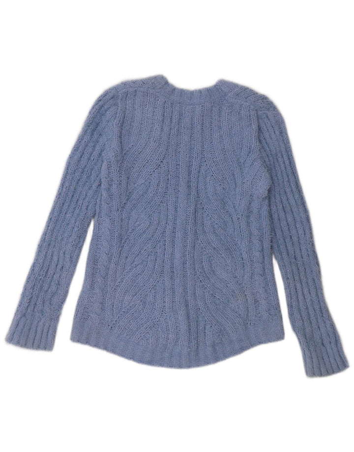 Marks & Spencer ženski prekomjerni kardigan pulover UK 10 Small Blue
