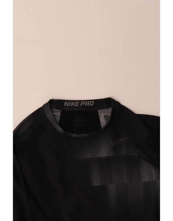 NIKE Muška majica dugih rukava, velika crna kravata, poliester