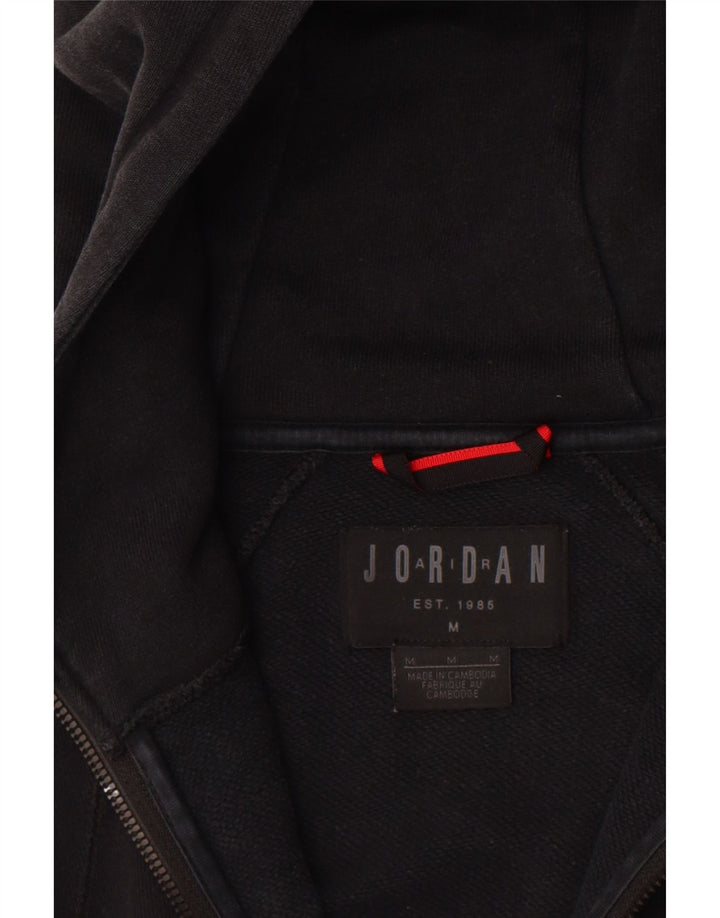 Jordan muški pulover s kapuljačom na patentni zatvarač srednje crne boje