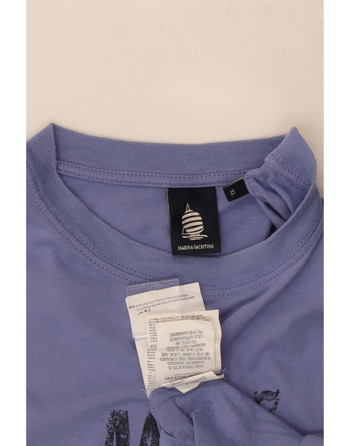 MARINA YACHTING Muška majica kratkih rukava XL s plavim pamukom