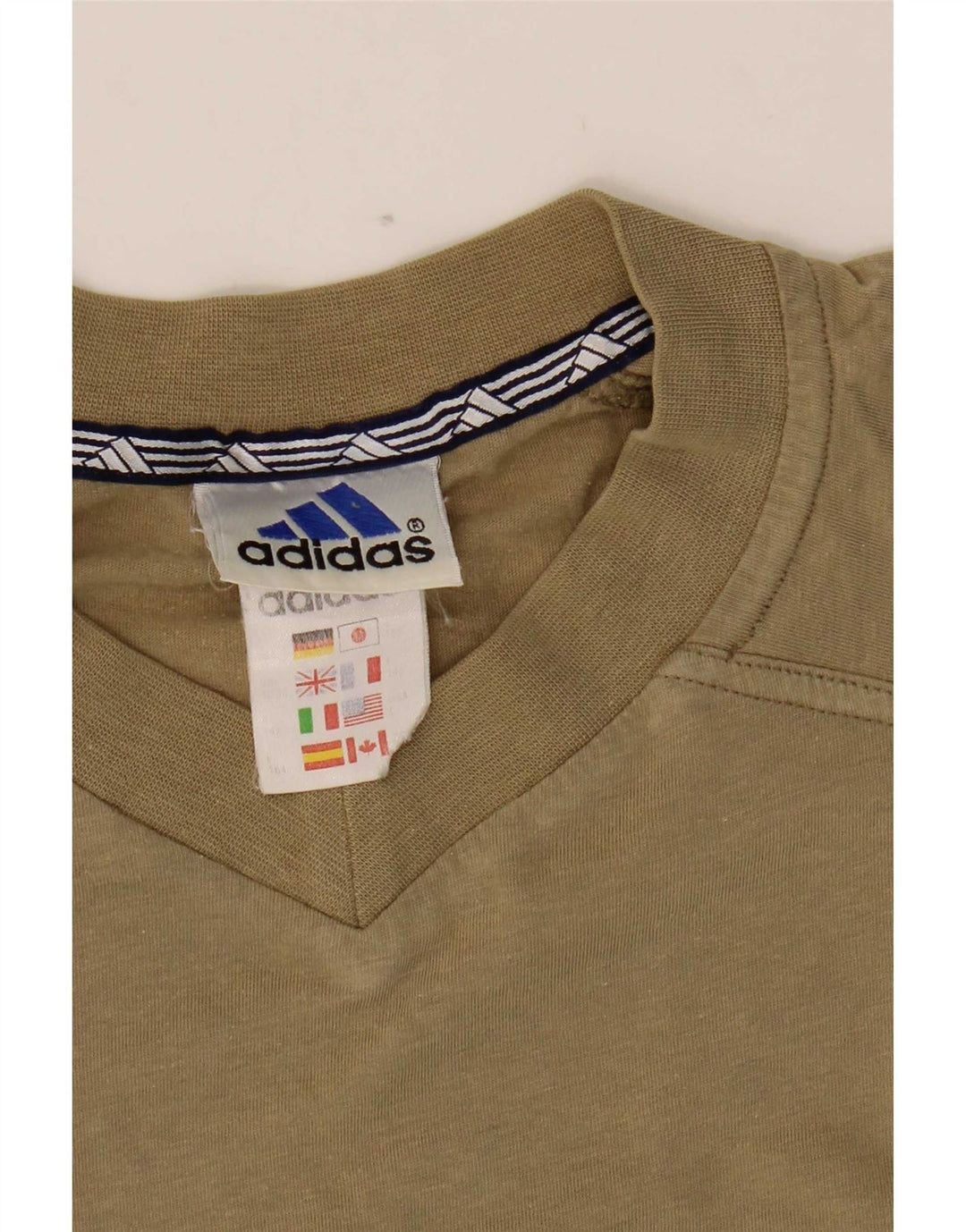 Adidas muška majica kratkih rukava, srednji kaki pamuk