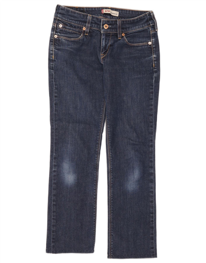 Levi's ženske 470 ravne traperice W26 L26 plave