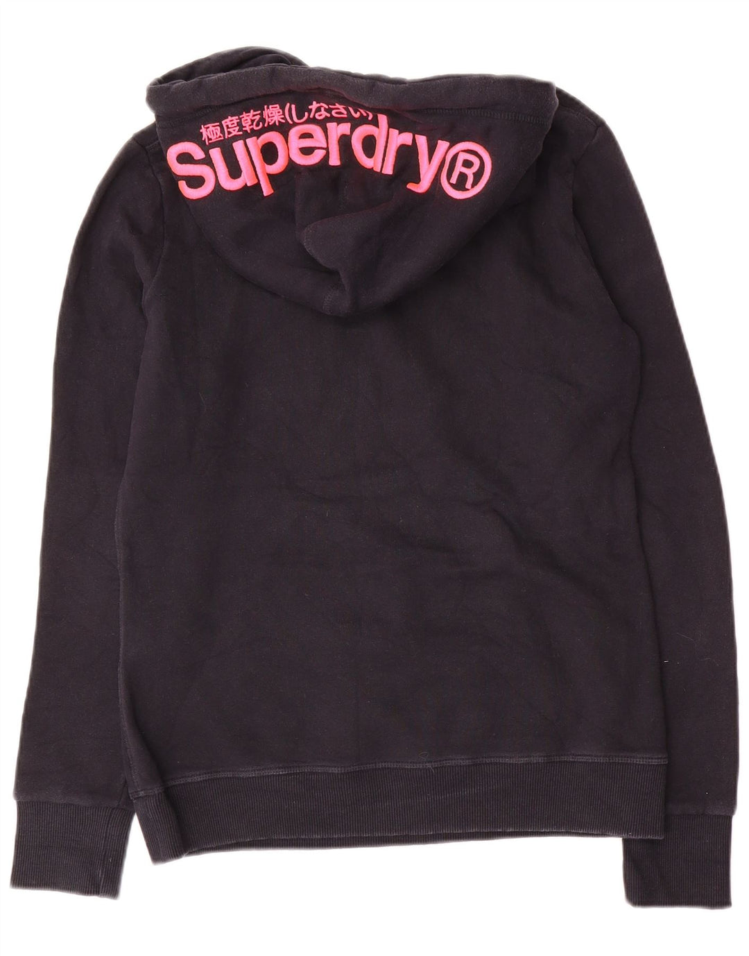 SUPERDRY Ženska majica s kapuljačom s kapuljačom UK 12 srednje tamnoplavi pamuk
