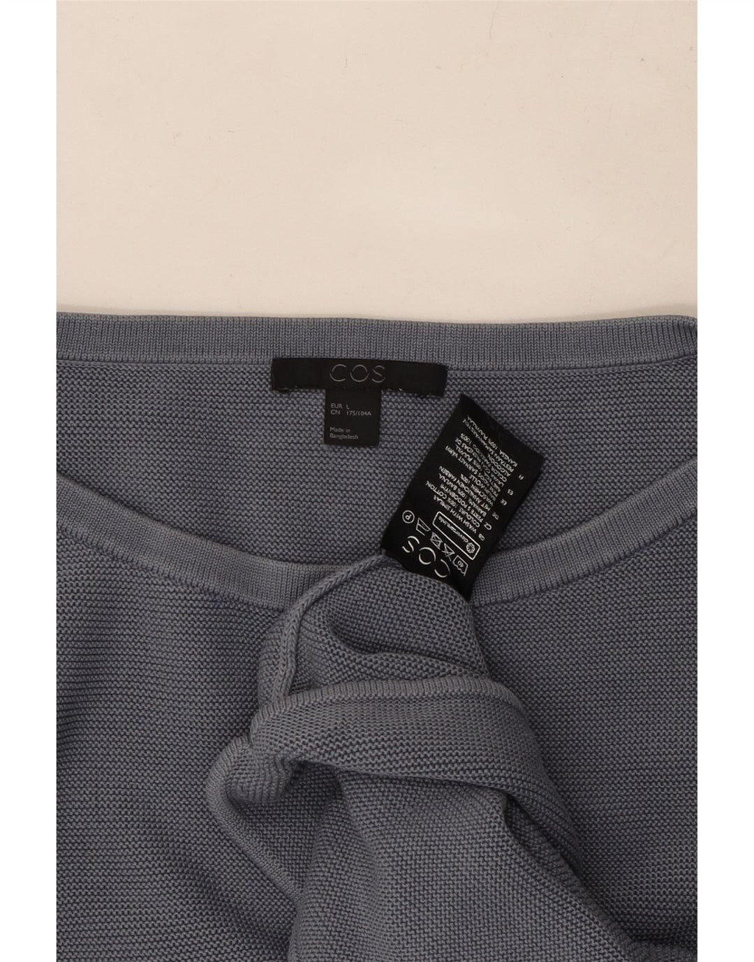 COS ženski džemperi s 3/4 rukavima s brodskim izrezom UK 16 Large Grey