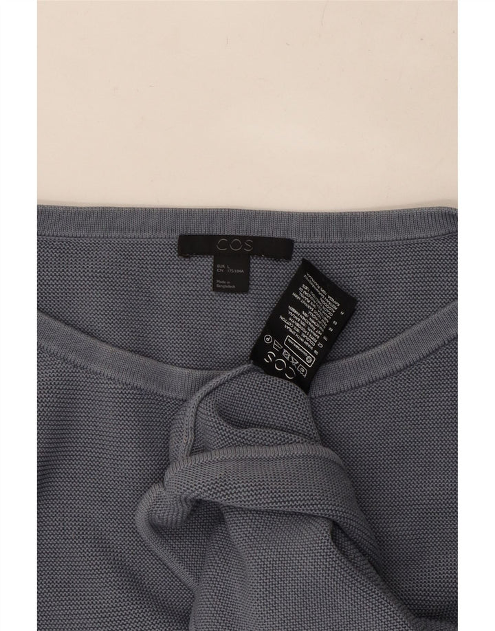 COS ženski džemperi s 3/4 rukavima s brodskim izrezom UK 16 Large Grey