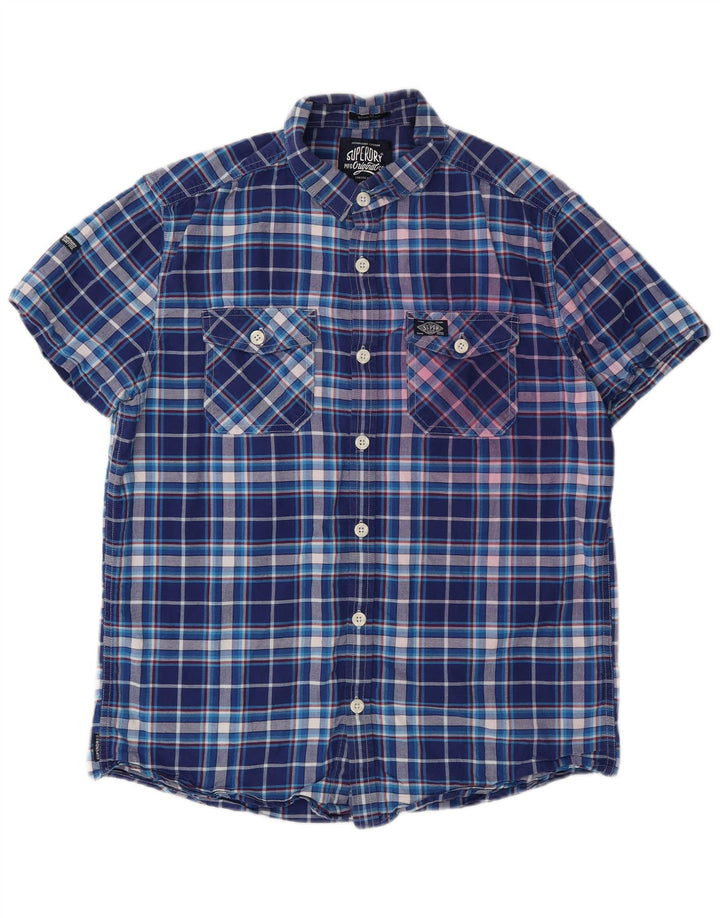 Superdry muška majica kratkih rukava, veliki plavi pamuk