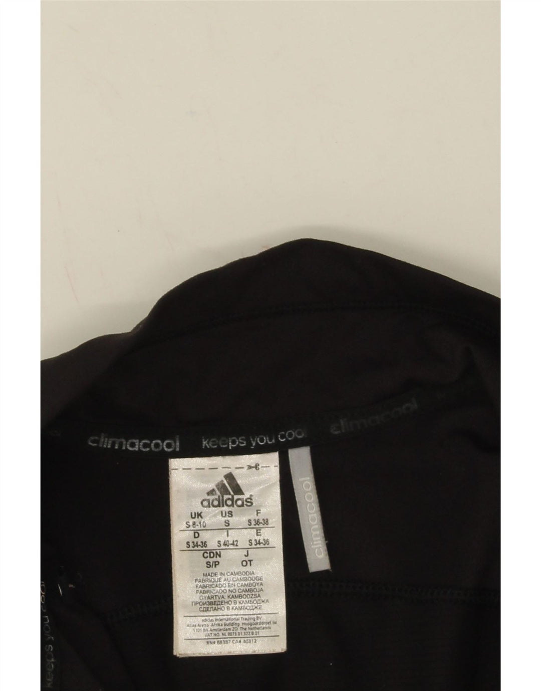 Adidas ženska trenirka Climacool gornja jakna UK 8/10 mala crna najlonska