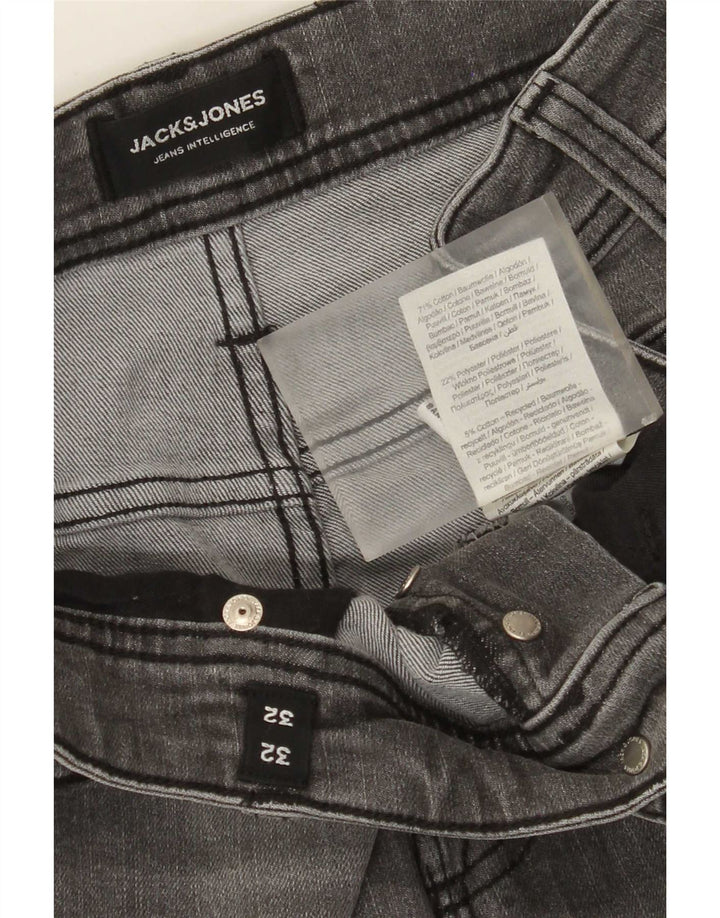 Jack & Jones Muške uske traperice W32 L32 Sivi pamuk