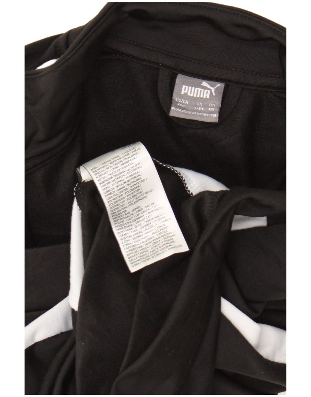 Gornja jakna trenirke Puma Boys Graphic 7-8 Years Black Colourblock