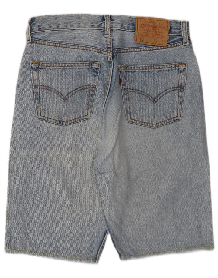 Levi's muške 501 traper kratke hlače W29 srednje plavi pamuk
