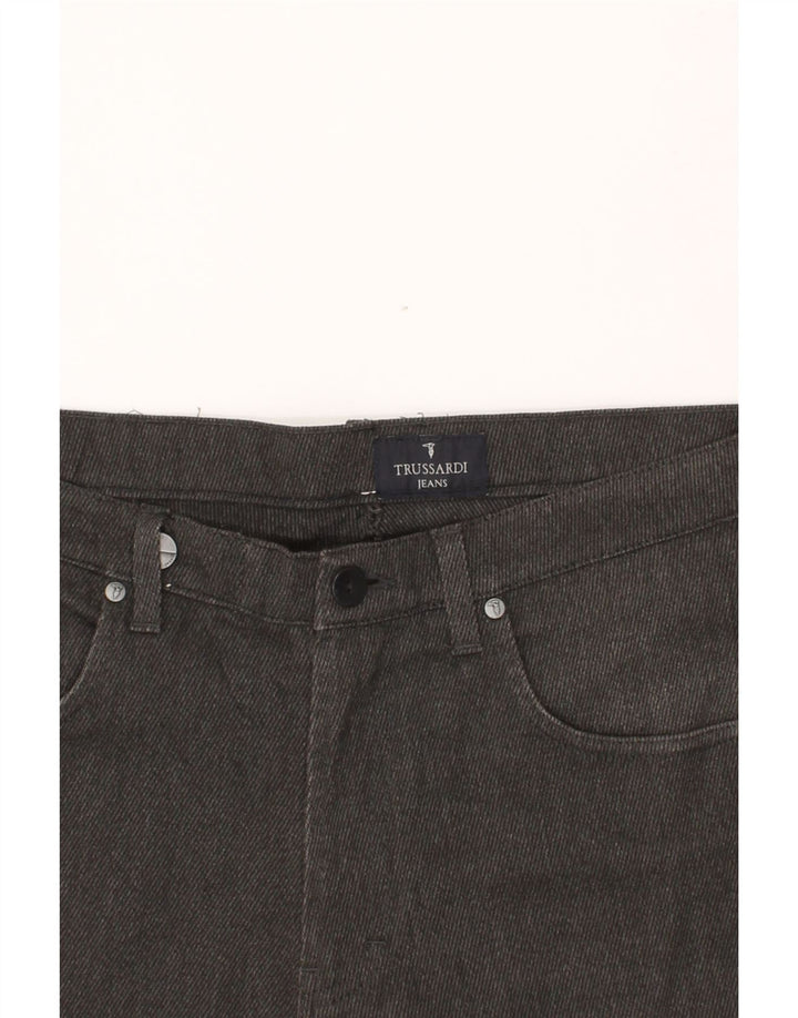 TRUSSARDI Mens Cropped Jeans W33 L24 Black Cotton Vintage Trussardi and Second-Hand Trussardi from Messina Hembry 