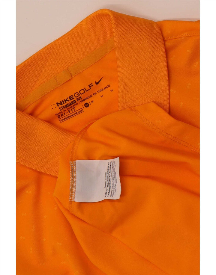 Nike muška polo majica Dri Fit standardnog kroja, srednje narančasta poliesterska točka