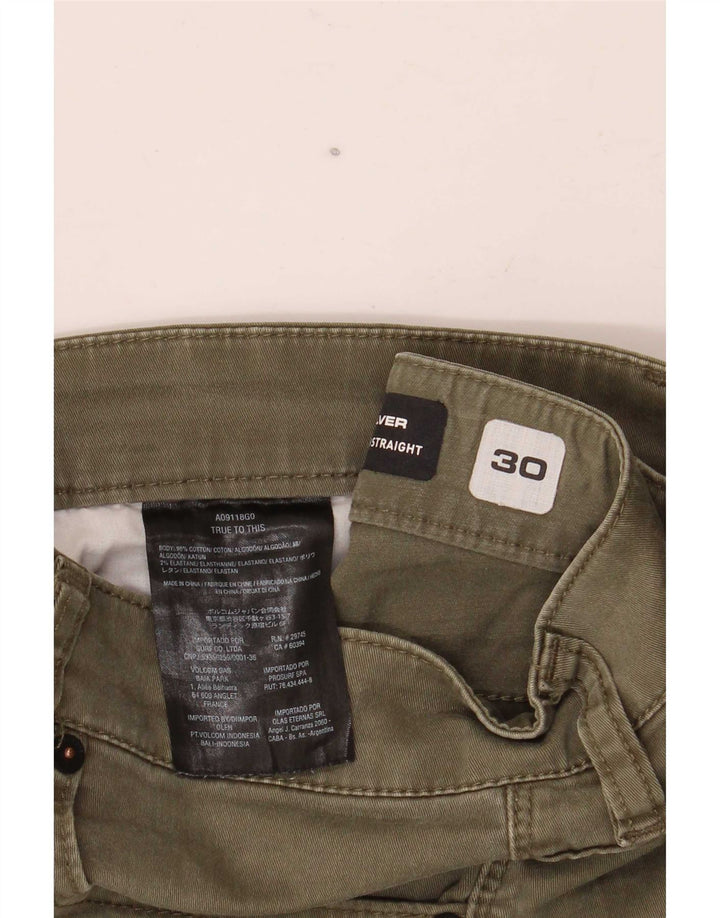 Volcom muške kratke traper hlače Solver W30, srednji kaki pamuk