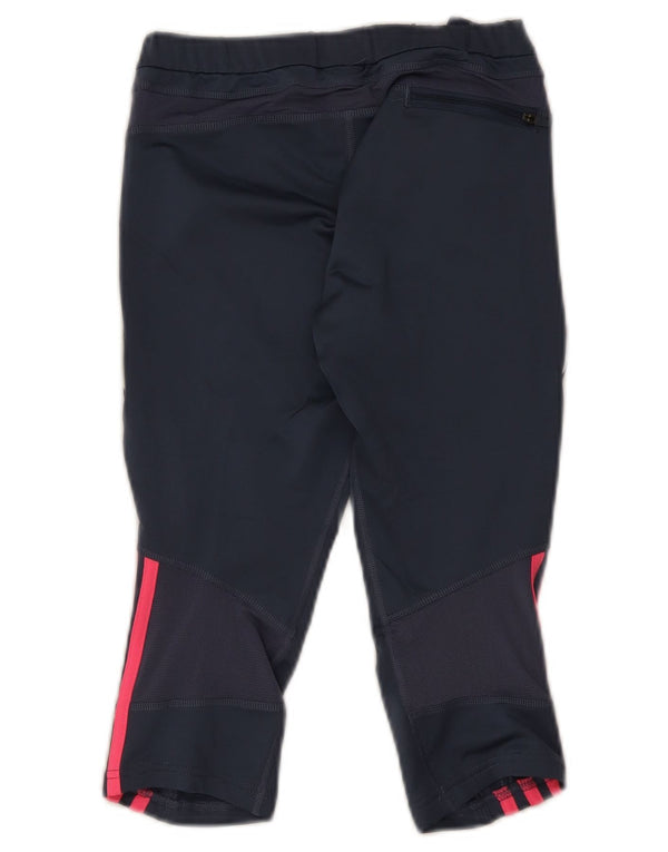 Adidas ženske Response Capri tajice UK 12 Medium tamnoplavi poliester