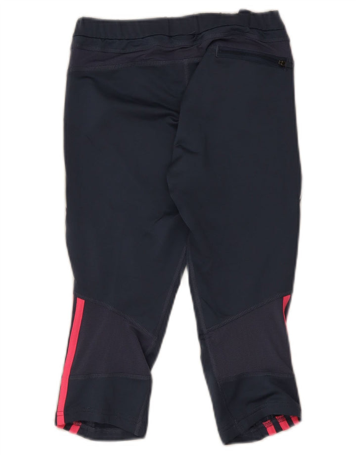 Adidas ženske Response Capri tajice UK 12 Medium tamnoplavi poliester