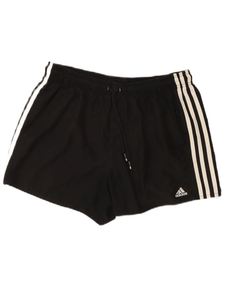 Adidas muške sportske kratke hlače srednje crne boje od poliestera
