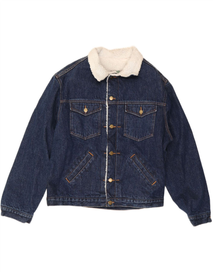 GREEN FOX Muška šerpa traper jakna UK 38 srednje plava