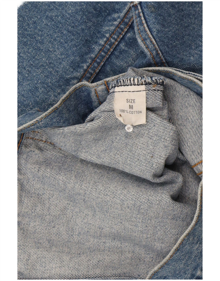 Vintage ženska prevelika traper jakna UK 14 srednje plavi pamuk