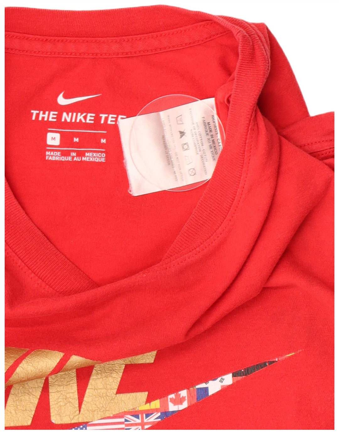 Nike muška majica s grafičkim motivima srednje crvene pamučne boje