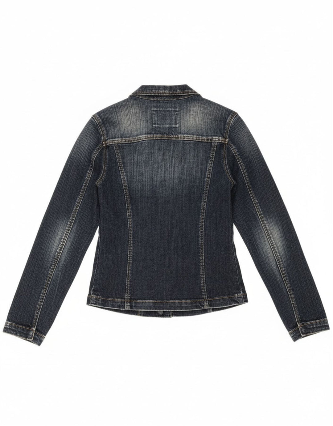 Vitamina ženska traper jakna s 1 gumbom UK 14 srednje plavi pamuk