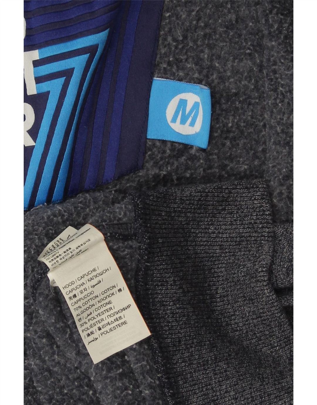 SUPERDRY muški pulover s kapuljačom s patentnim zatvaračem Srednji tamnoplavi pamuk