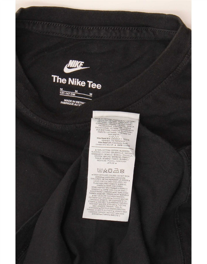 Nike Boys T-Shirt Top 10-11 Years Srednji crni pamuk