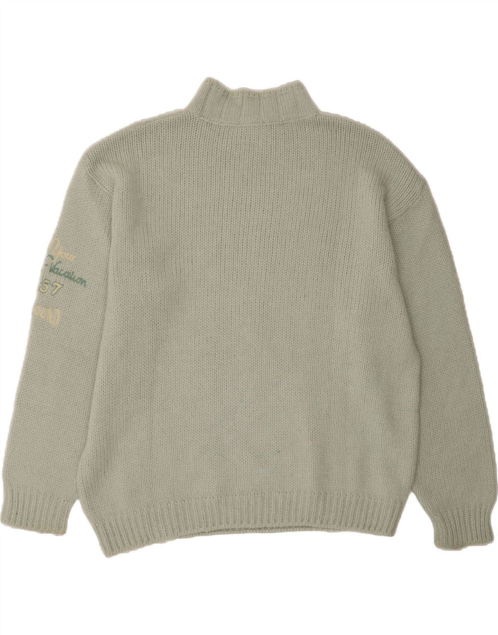 FOXHOUND Mens Graphic Turtle Neck Jumper Sweater XL Green Vintage Foxhound and Second-Hand Foxhound from Messina Hembry 