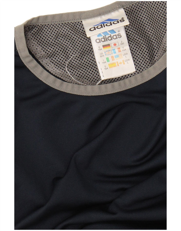 ADIDAS majica kratkih rukava za dječake 13-14 godina tamnoplavi poliester