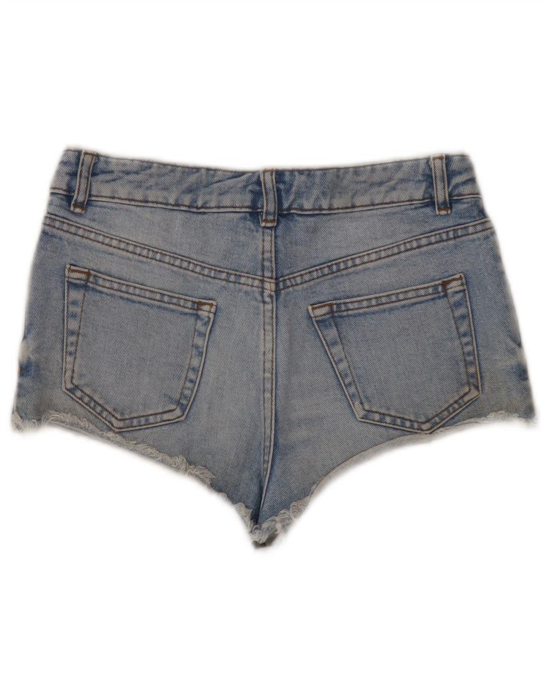 Topshop ženske traper kratke hlače W26 male plave boje pamuka