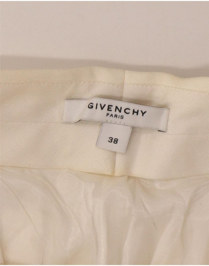 GIVENCHY Ženske ležerne hlače EU 38 srednje W30 L30 bijele klasične