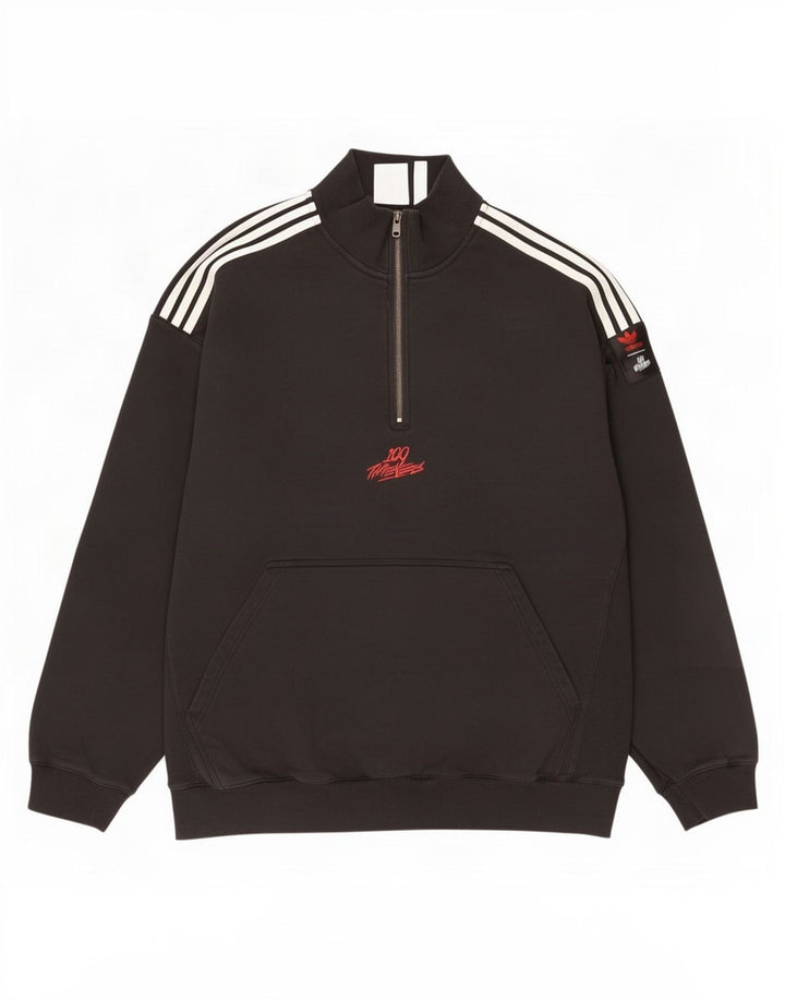 Adidas muška majica s izrezom i velikim crnim pamukom