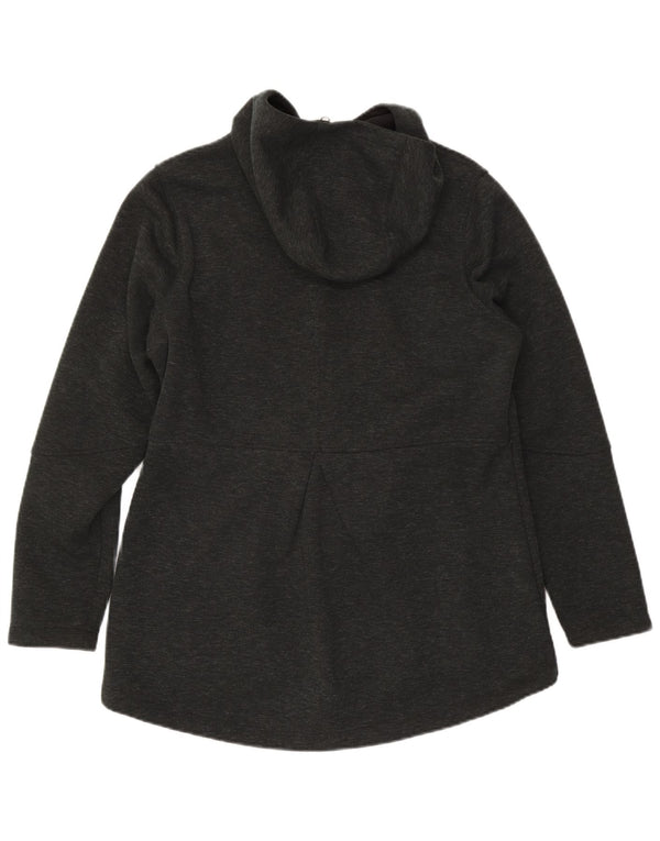 The North Face Womens Zip Hoodie Sweater UK 16 Large Grey Polyester