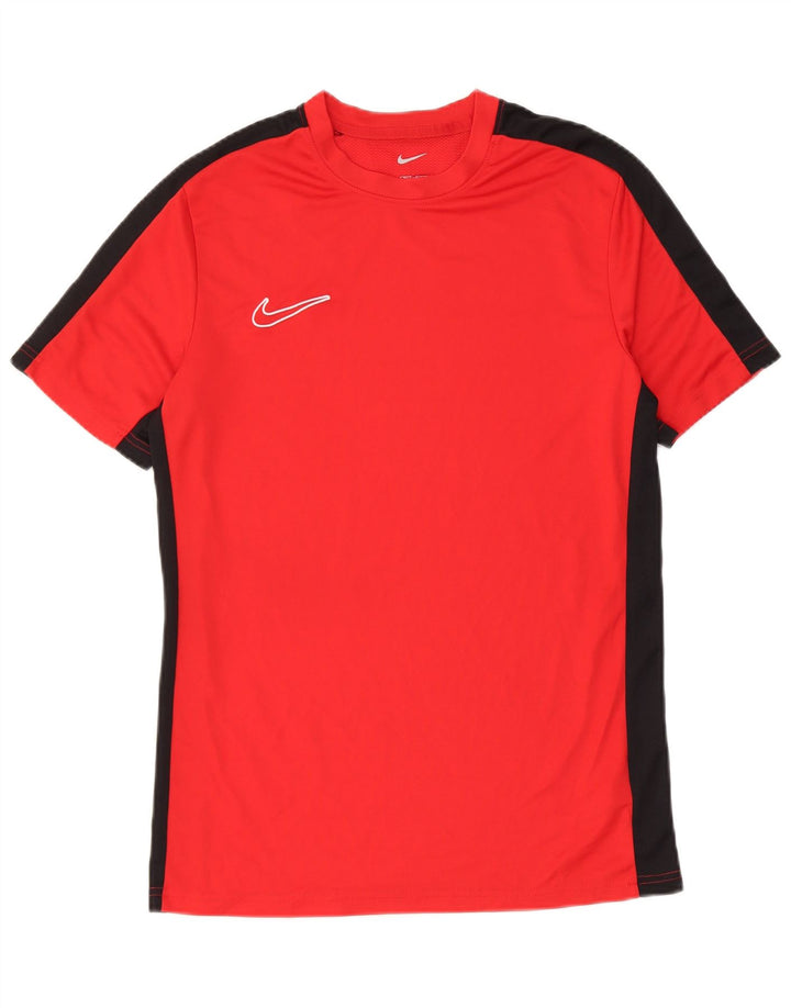 Nike Dri Fit Slim T-Shirt Top srednje crvene boje od poliestera