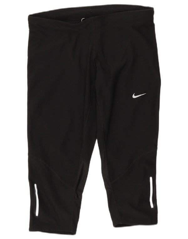Nike ženske kapri tajice UK 8, mali crni poliester na točkice