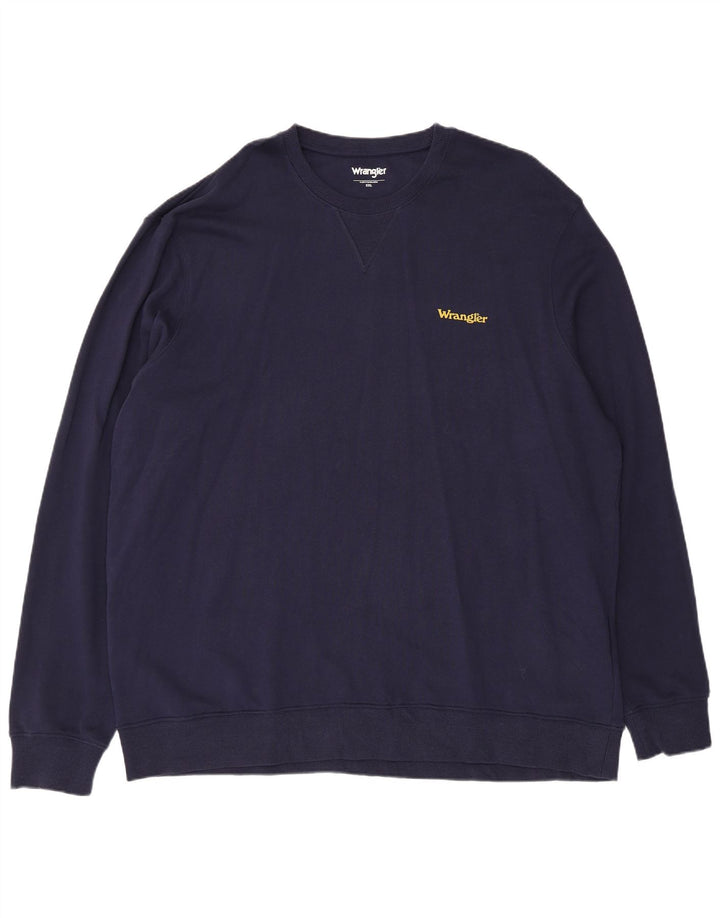 Wrangler muški džemper 2XL tamnoplavi pamuk