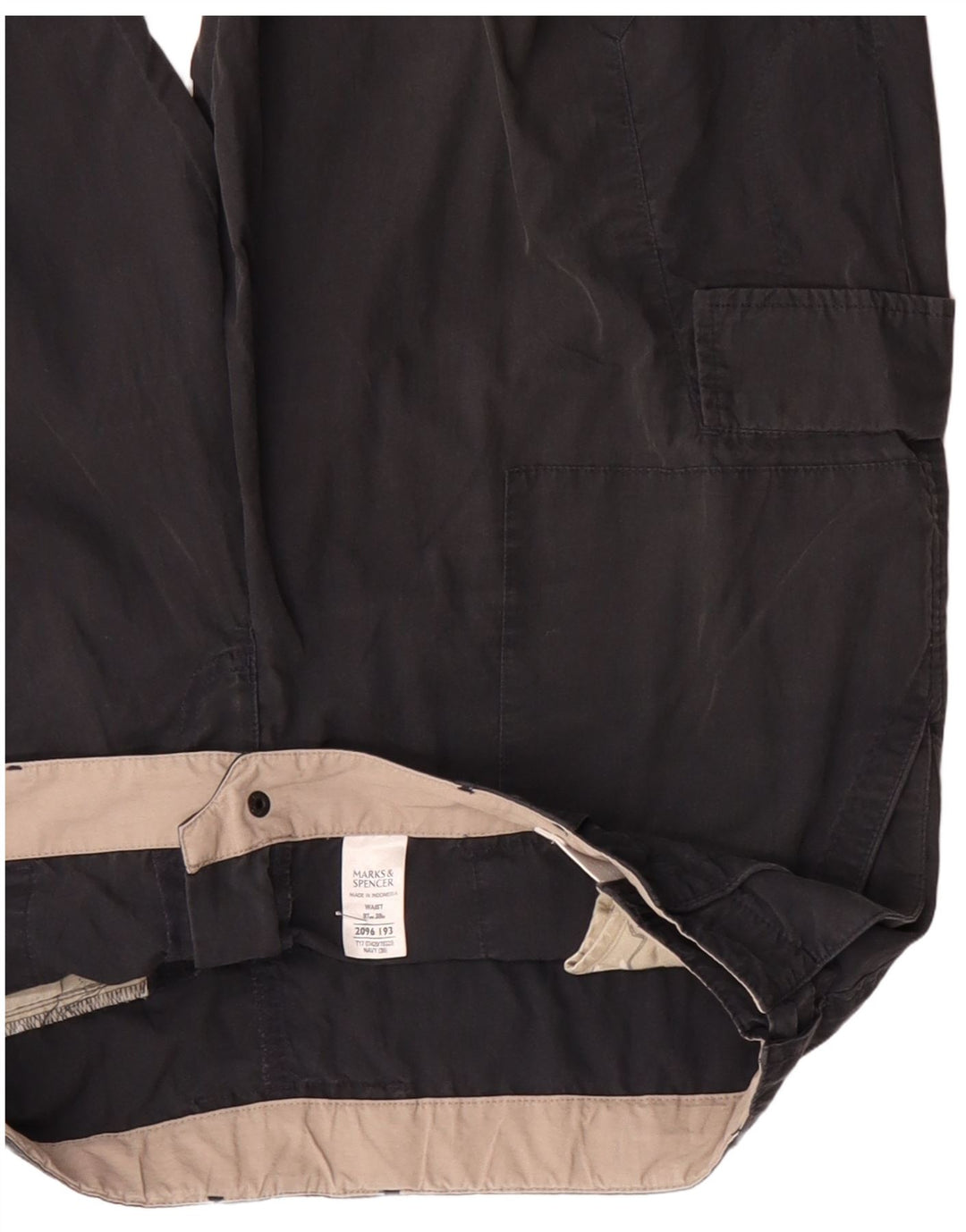 MARKS & SPENCER Muške kargo kratke hlače W38 XL tamnoplavi pamuk