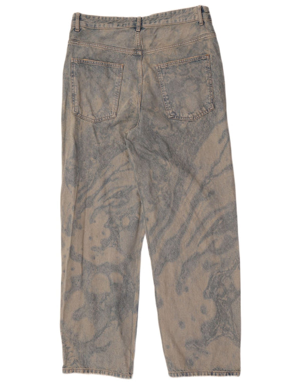 Zara muške ravne traperice EU 42 Large W32 L32 Blue Tie Dye