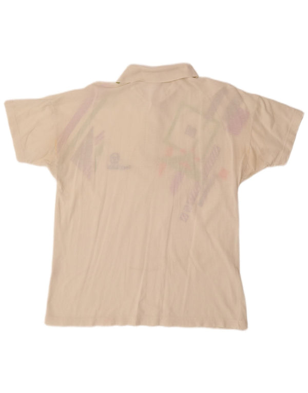 SERGIO TACCHINI Muška polo majica EU 50 srednje bijele boje, geometrijski pamuk