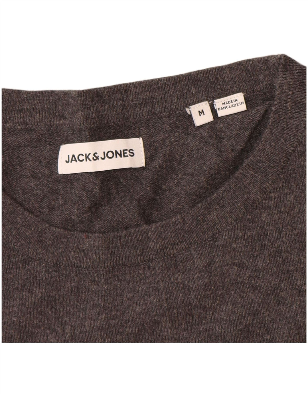 Jack & Jones muški džemper s okruglim izrezom, srednje sivi pamuk