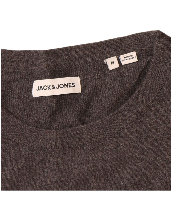 Jack & Jones muški džemper s okruglim izrezom, srednje sivi pamuk