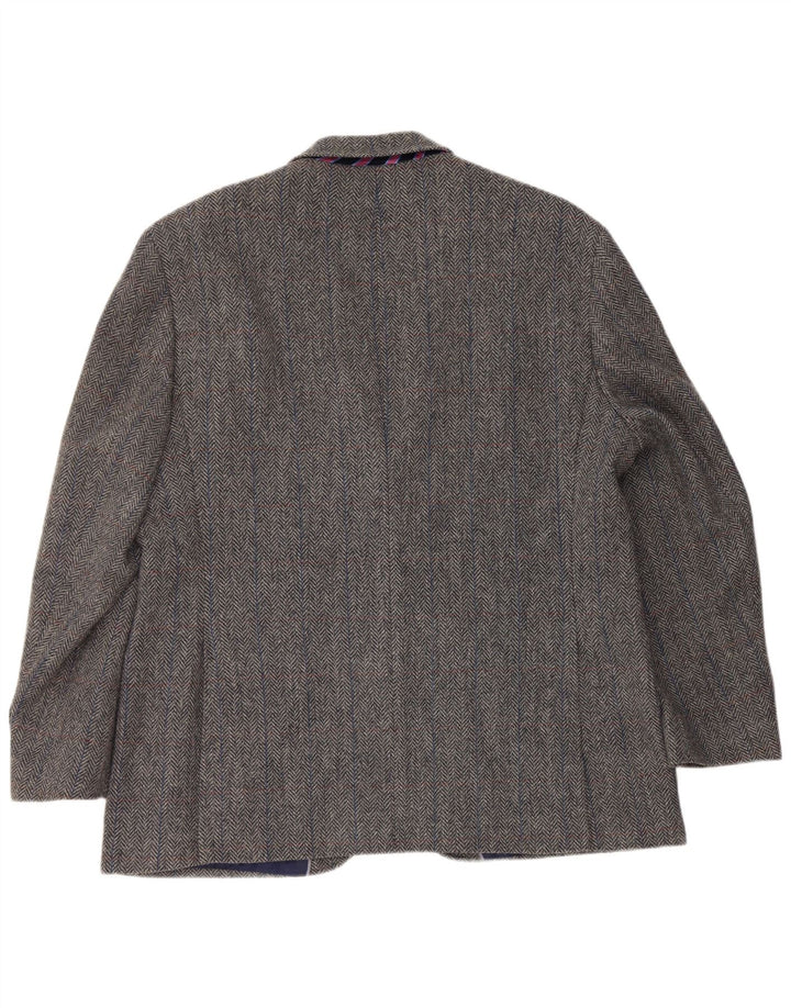 Marks & Spencer muški sako sa 2 gumba UK 46 XL Siva riblja kost vuna
