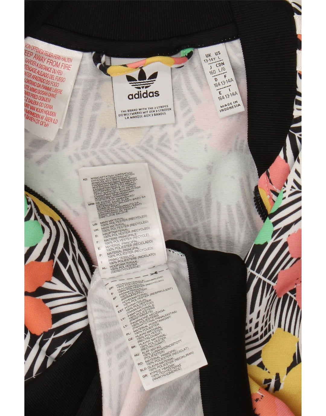 Adidas trenirka za djevojčice 13-14 godina Raznobojna cvjetna jakna