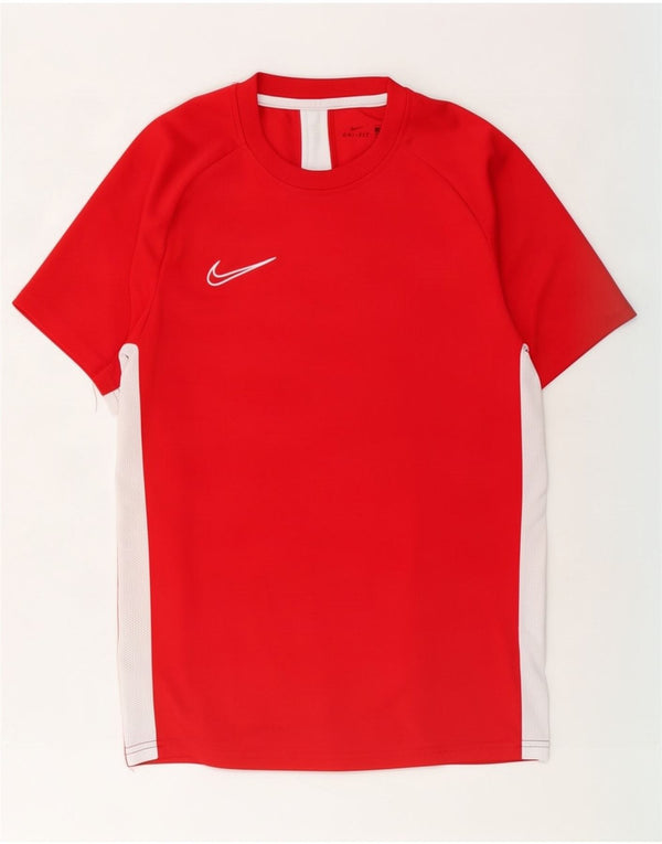 Nike Dri Fit majica kratkih rukava, mali crveni poliester u boji