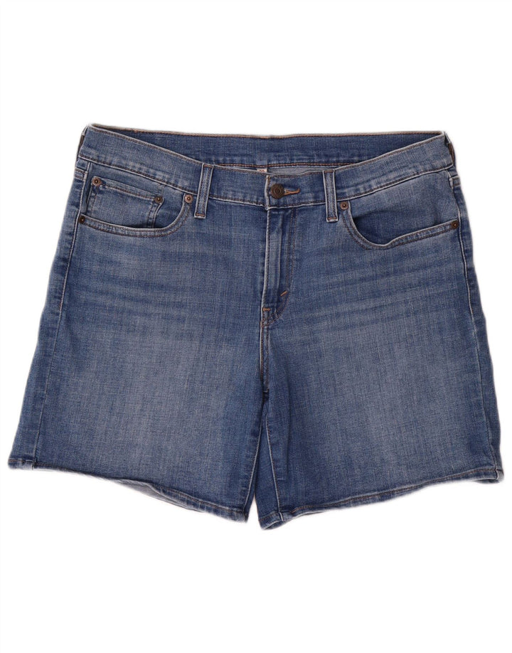 Levi's ženske traper kratke hlače W30 srednje plavi pamuk