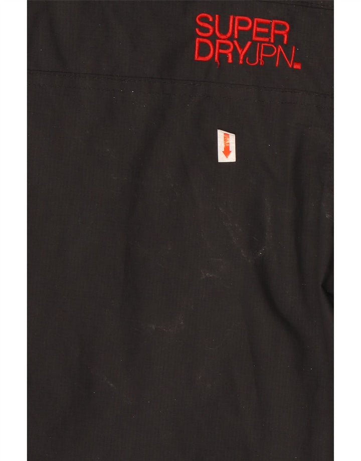 SUPERDRY ženska jakna vjetrovka UK 18 XL crni najlon