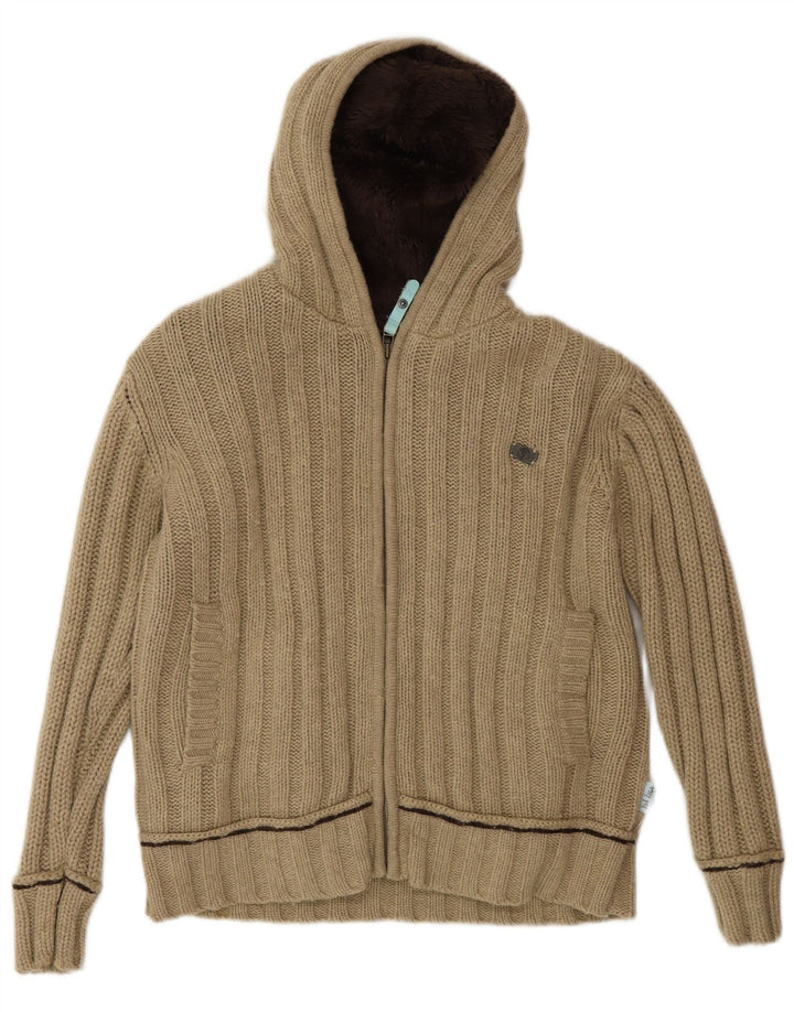 Fat Face ženski džemper s kapuljačom UK 14 srednje bež janjeća vuna