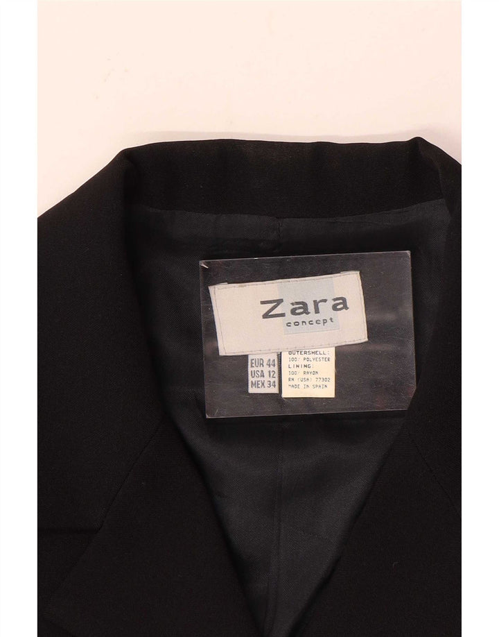 Zara ženski sako sa 4 gumba EU 44 XL crni poliester